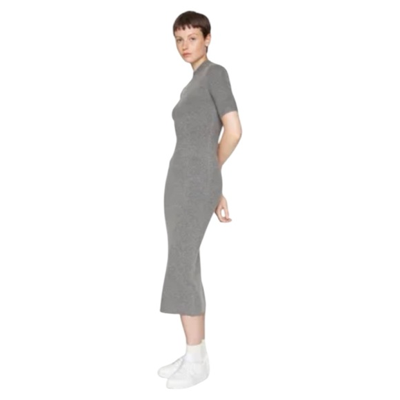 Abercrombie & Fitch Dresses & Skirts - NWT Abercrombie & Fitch Mockneck Midi Sweater Dress in Gray Size MT Medium Tall